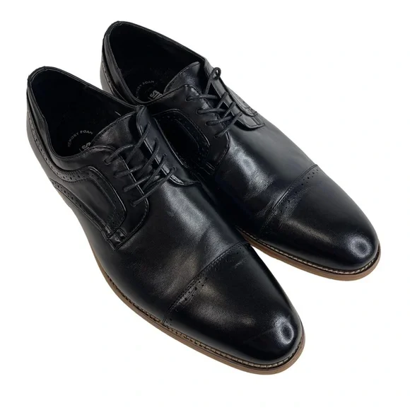 Stacy Adams Men\'s Dickinson Cap Toe Lace-Up Oxford Black Size 11 s-l400.jpg main image 4